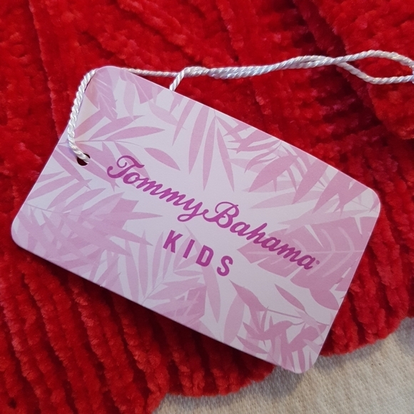 Tommy Bahama girls size 5/6 red plush pullover sweater NWT - Picture 2 of 5